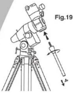Dörr Danubia Atlas 2000 - Befestigung der Montierung auf dem Stativ (Fig. 18) - 2