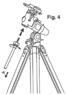 Dörr Danubia Atlas 2000 - Befestigung der Montierung auf dem Stativ (Fig. 3) - 3