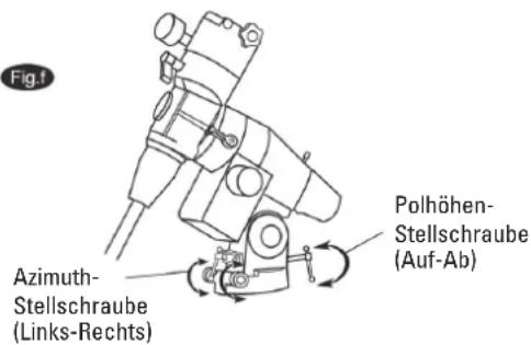 Dörr Danubia Atlas 2000 - BEDIENUNG DER EQ5 MONTIERUNG ORION 200 - 1