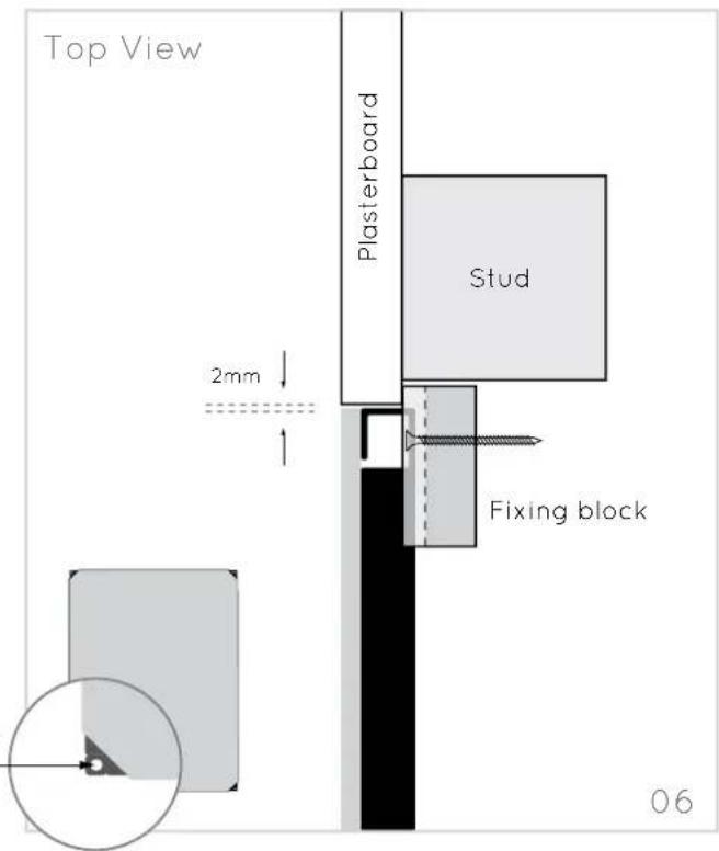 Amina Evolution AIW350iN-S200 loudspeaker - Secure the speaker to the fixing blocks - 1