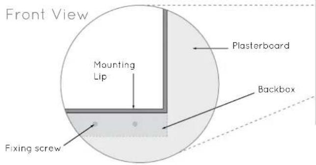 Amina Evolution AIW350iN-S200 loudspeaker - Fix backbox - 2