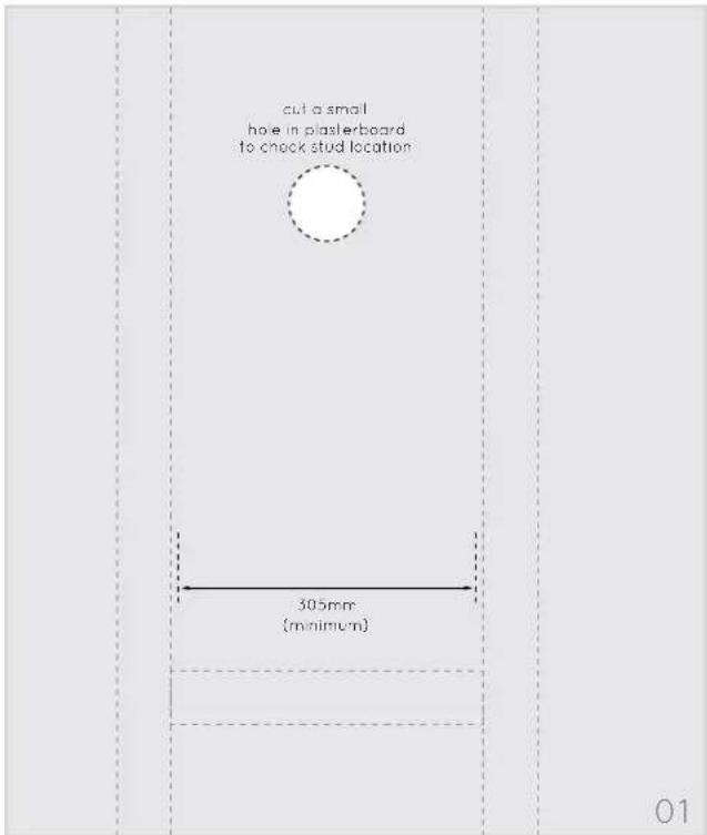 Amina Evolution AIW350iN-S200 loudspeaker - Locate joist work - 1