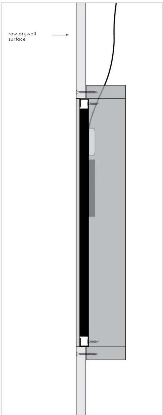 Amina Evolution AIW350iN-S200 loudspeaker - Speaker alignment required for plastering - 2