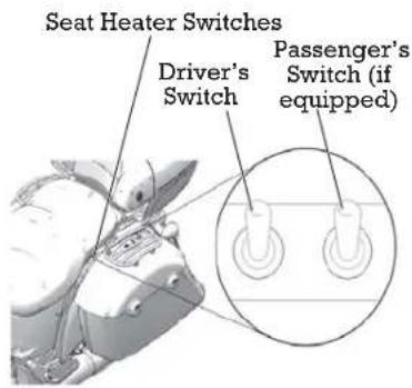 Indian Chieftain Dark Horse (2016) - Seat Heater Switches - 1