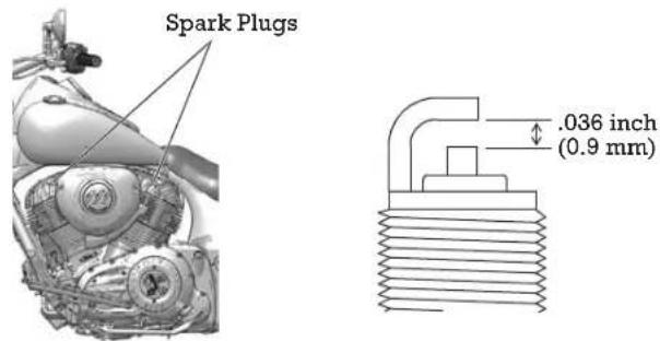 Indian Chieftain Dark Horse (2016) - Spark Plugs - 1