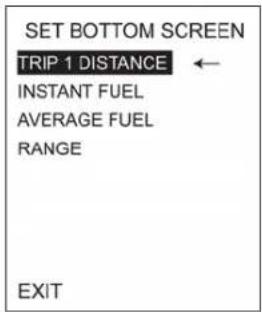 Indian Chieftain Dark Horse (2016) - Set Bottom Screen Menu - 2