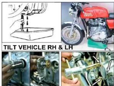 Royal Enfield Continental GT (2014) - ENGINE - OIL CHANGE - 3