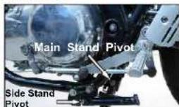 Royal Enfield Continental GT (2014) - CONTROL CABLES, HANDLE BAR LEVER, PIVOTS, CENTER / SIDE STAND PIVOTS - 2