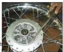 Royal Enfield Bullet 350 Twinspark (2014) - REAR WHEEL REASSEMBLY - 1