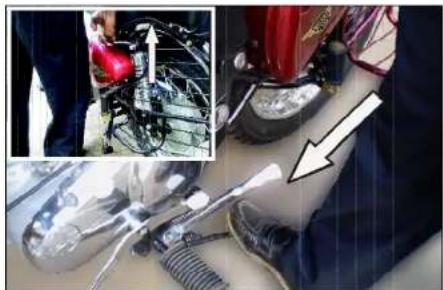 Royal Enfield Bullet 350 Twinspark (2014) - PARKING VEHICLE ON CENTER STAND PARKING VEHICLE ON SIDE STAND - 1