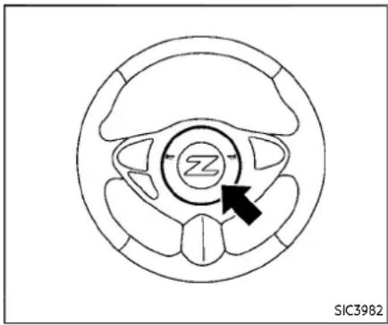 Diagram of a circular steering wheel with a black arrow indicating clockwise direction (no text or symbols)