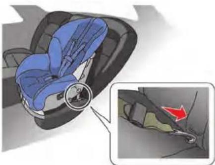 NISSAN GT-R (2016) - FORWARD-FACING CHILD RE-STRAINT INSTALLATION USING LATCH - 1