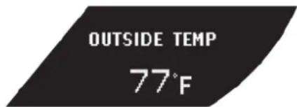 OUTSIDE TEMP 77°F