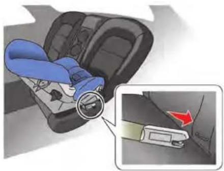 NISSAN GT-R (2016) - REAR-FACING CHILD RESTRAINT INSTALLATION USING LATCH - 2