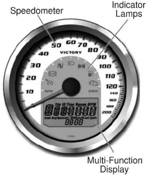 Victory Vegas (2016) - Instrument Cluster Speedometer - 1