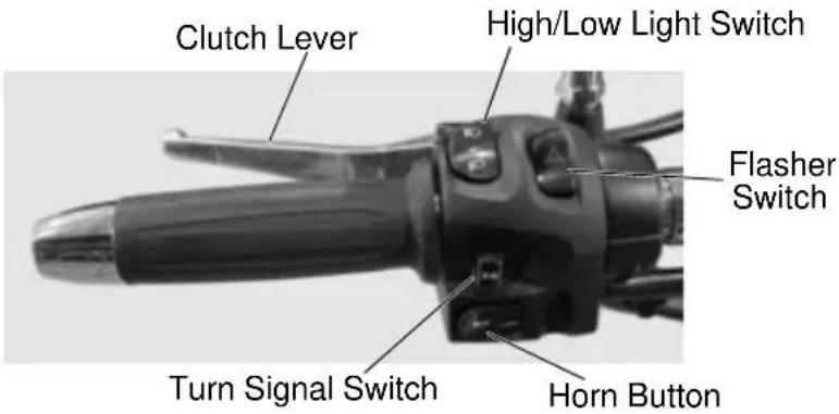 Victory Kingpin 8-Ball (2011) - Left Handlebar Controls Clutch Lever - 1