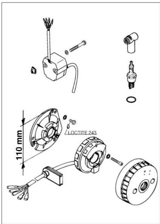 KTM 300 MXC (2002) - Check stator and pulse generator (Kokusan) - 3