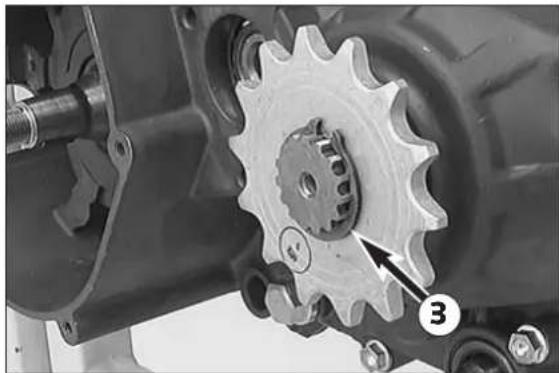 KTM 300 MXC (2002) - Mounting engine sprocket - 1
