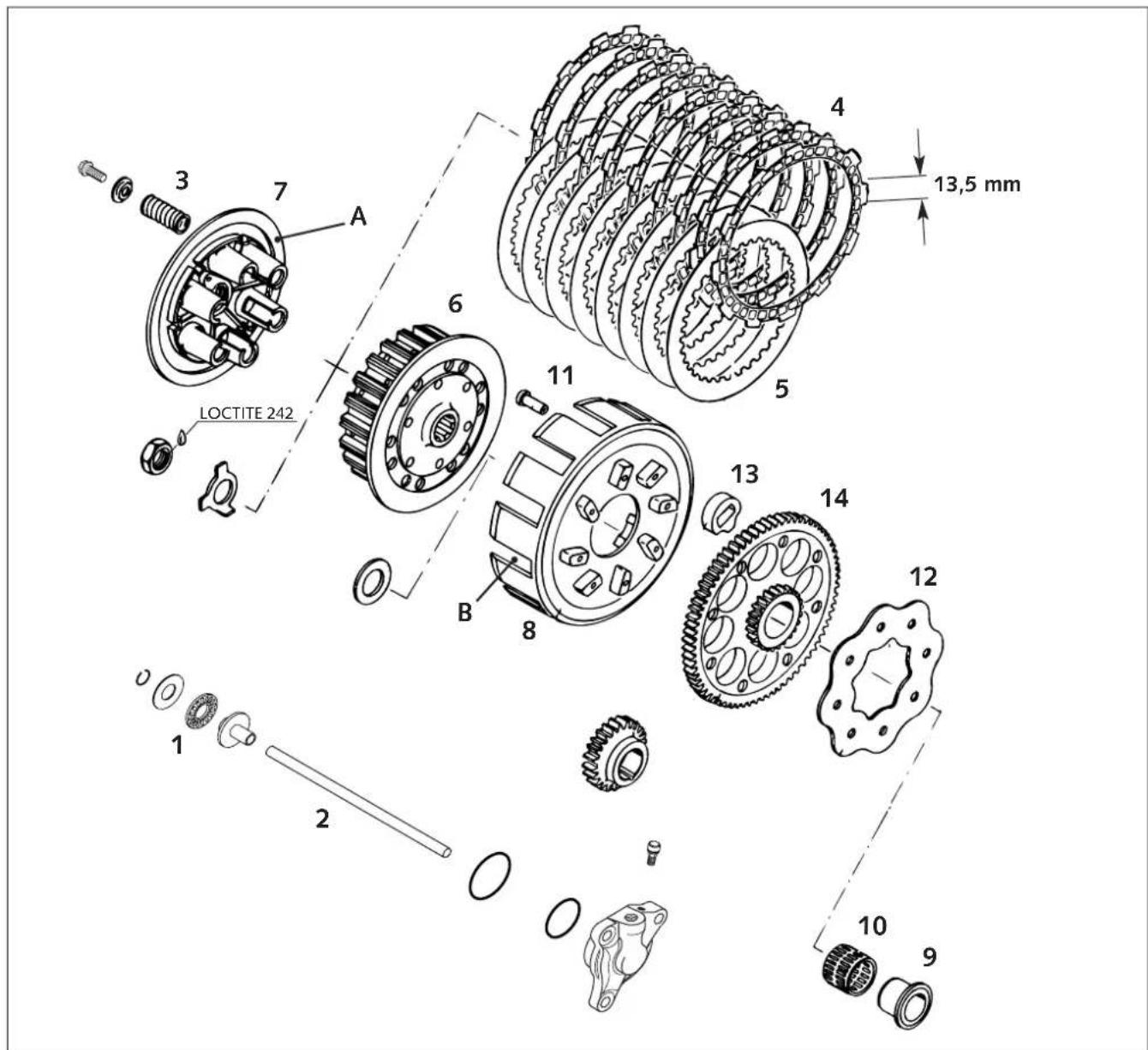 KTM 300 MXC (2002) - Reed valve housing, intake flange - 2