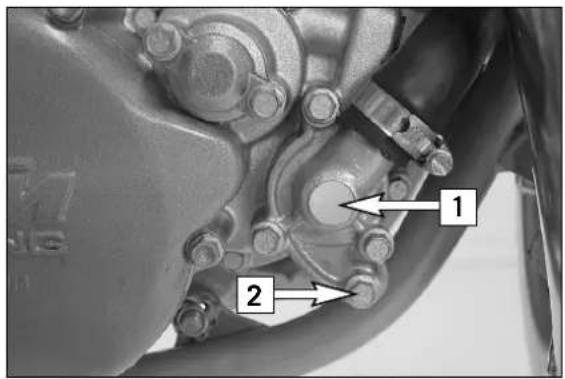 KTM 85 XC (2009) - Adjusting the throttle cable\* - 1