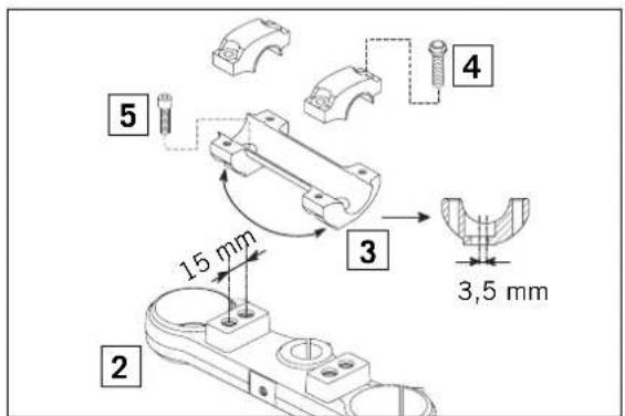 KTM 85 XC (2009) - How to change the handlebar position - 1