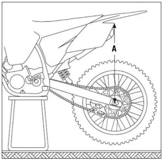 KTM 85 XC (2009) - Changing the spring preloading of the shock absorber - 1