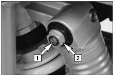 KTM 950 Super Enduro R (2009) - Damping action during compression of shock absorber - 1