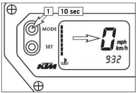 KTM 950 Super Enduro R (2009) - OPERATION INSTRUMENTS » - 1