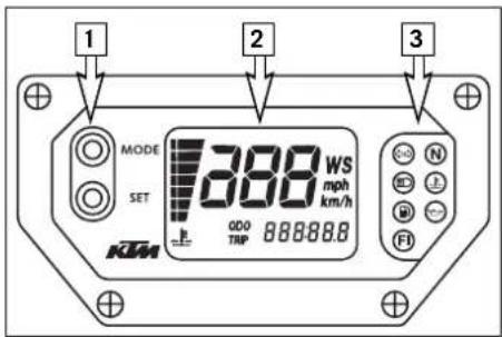KTM 950 Super Enduro R (2009) - OPERATION INSTRUMENTS » - 1