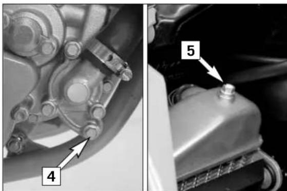 KTM 85 XC (2008) - Adjusting the throttle cable\* - 5