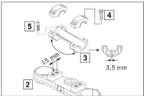 KTM 85 XC (2008) - How to change the handlebar position - 1