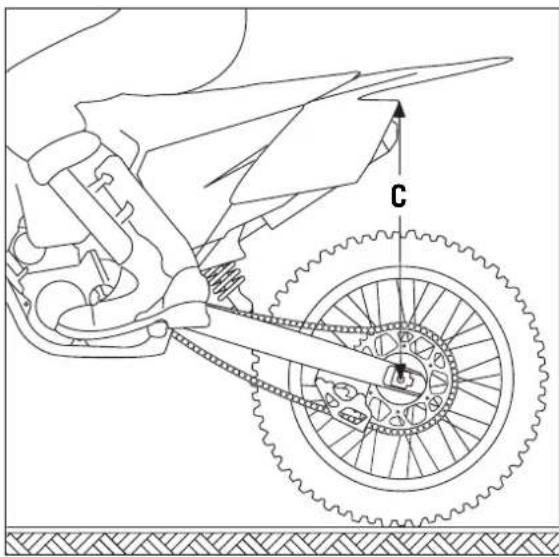 KTM 85 XC (2008) - Changing the spring preloading of the shock absorber - 3