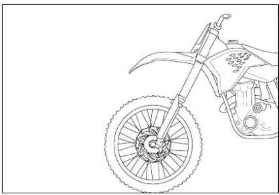 KTM 125 SXS (2007) - Determining the riding sag of the shock absorber - 1