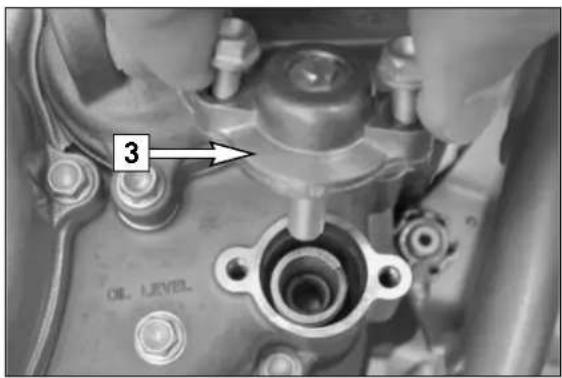 KTM 125 SXS (2007) - Adjusting the engine characteristic via the auxiliary spring (250) - 1