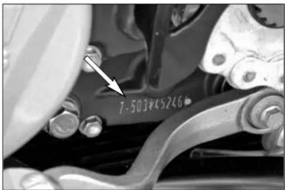 KTM 125 SXS (2007) - Chassis number - 1