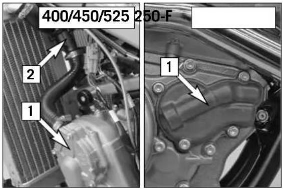 KTM 250 XC-F (2007) - Replacing headlight lamp/parking light lamp - 2