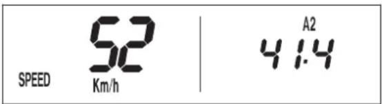 KTM 250 XC-F (2007) - SPEED / A1 display mode (average speed 1) - 1
