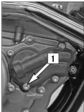 KTM 250 XC-F (2007) - Bleeding the cooling system (400/450/525) - 1