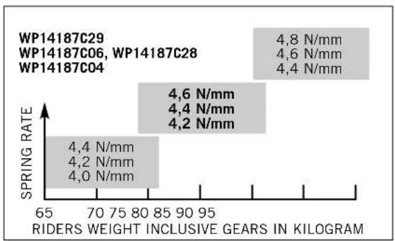 KTM 250 XC-F (2007) - Changing the spring preload on the telescopic fork (XC-W/EXC) - 1