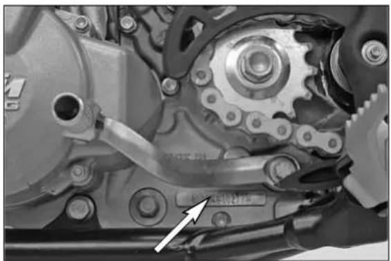 KTM 250 XC-F (2007) - Chassis number - 2