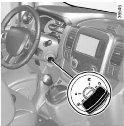 RENAULT Talisman (2015) - STARTING, STOPPING THE ENGINE: vehicle with key - 1