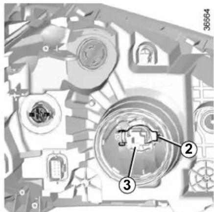 Technical diagram of a mechanical assembly with numbered components and labeled parts