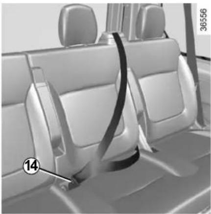 RENAULT Talisman (2015) - SEAT BELTS (4/5) - 1