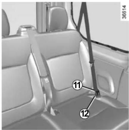 RENAULT Talisman (2015) - Rear side seat belts - 1