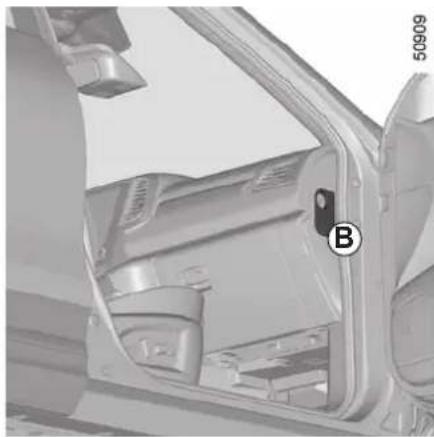 RENAULT Koleos (2016) - Fuses in passenger compartment A on the left-hand side of the vehicle - 1