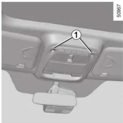 RENAULT Koleos (2016) - INTERIOR LIGHTING: changing bulbs (1/2) - 1