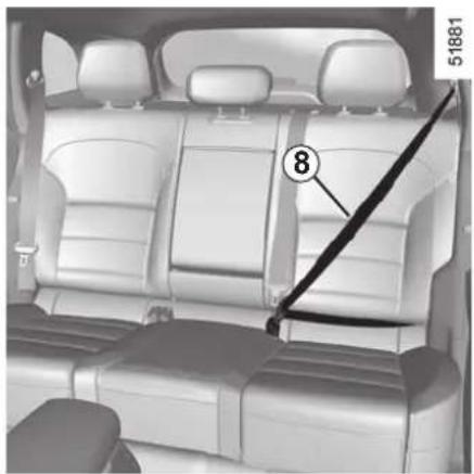 RENAULT Koleos (2016) - Adjusting the height of the front seat belts - 1