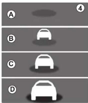 A B C D 4