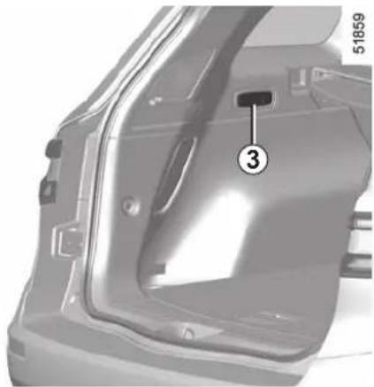 RENAULT Koleos (2016) - To automatically fold down the seatbacks (flat position) - 2