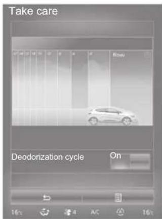 Take care Route Deodorization cycle On 16% AC 16%